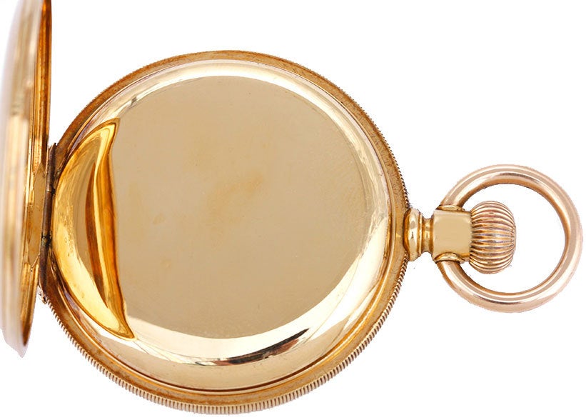 PATEK PHILIPPE Beautiful Yellow Gold Enamel Dial Pocket Watch 2