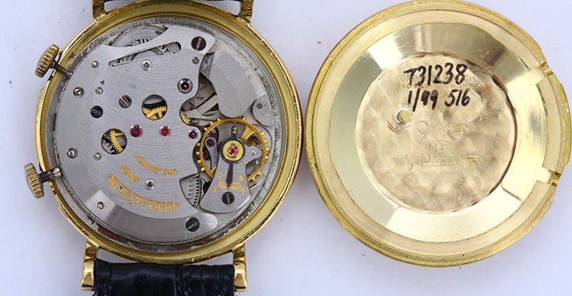Men's Vintage Gold Cartier Jaeger-LeCoultre Alarm Watch 1