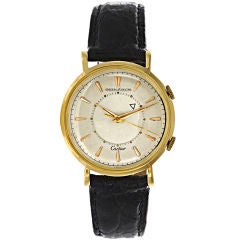 Men's Vintage Gold Cartier Jaeger-LeCoultre Alarm Watch