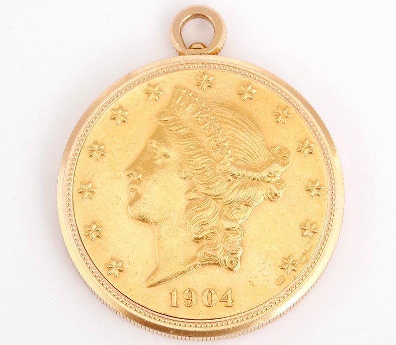 Women's CARTIER Unusual Yellow Gold Coin Watch