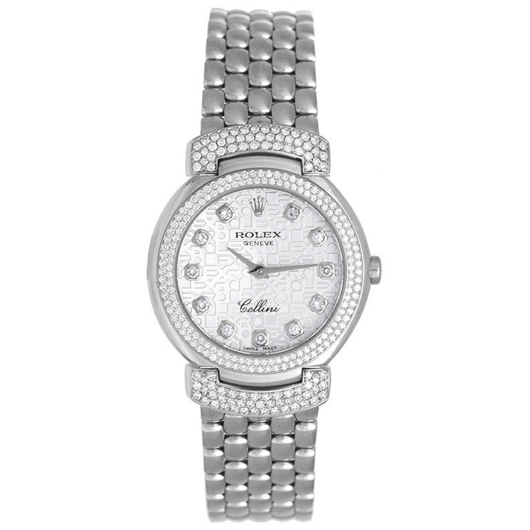 ROLEX Lady's White Gold and Diamond Cellini Cellissima Wristwatch at  1stDibs | rolex cellissima, rolex cellini cellissima