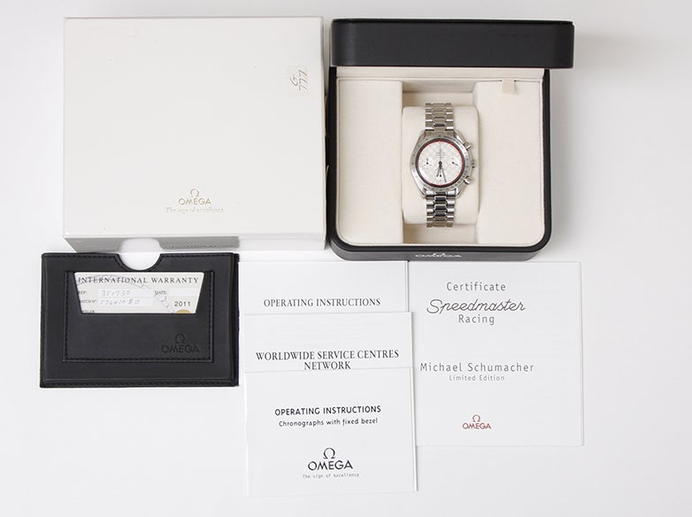 omega speedmaster michael schumacher limited edition 2000