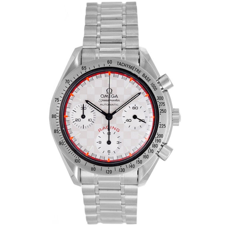 OMEGA Stainless Steel Schumacher 2000 Speedmaster Racing Limited Edition Wristwatch