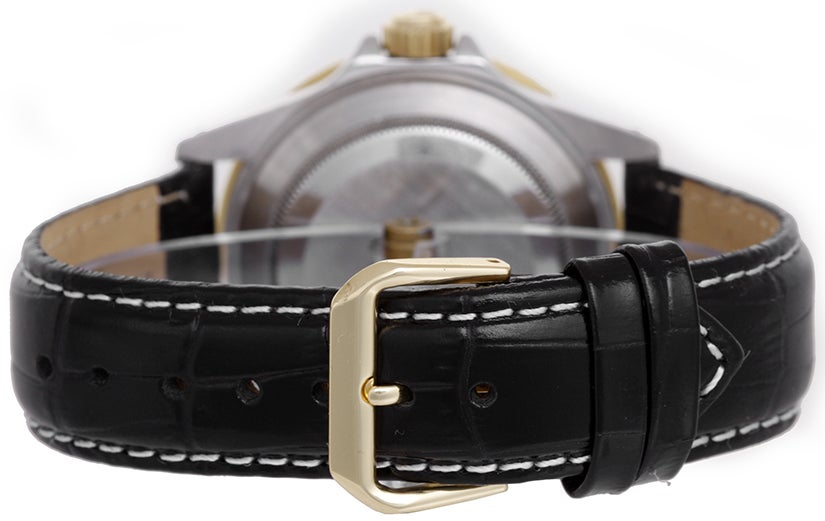 ROLEX Stainless Steel and Yellow Gold Submariner Wristwatch with Custom Dial