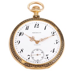 Patek Philippe Yellow Gold Pocket Watch Retailed by Tiffany & Co