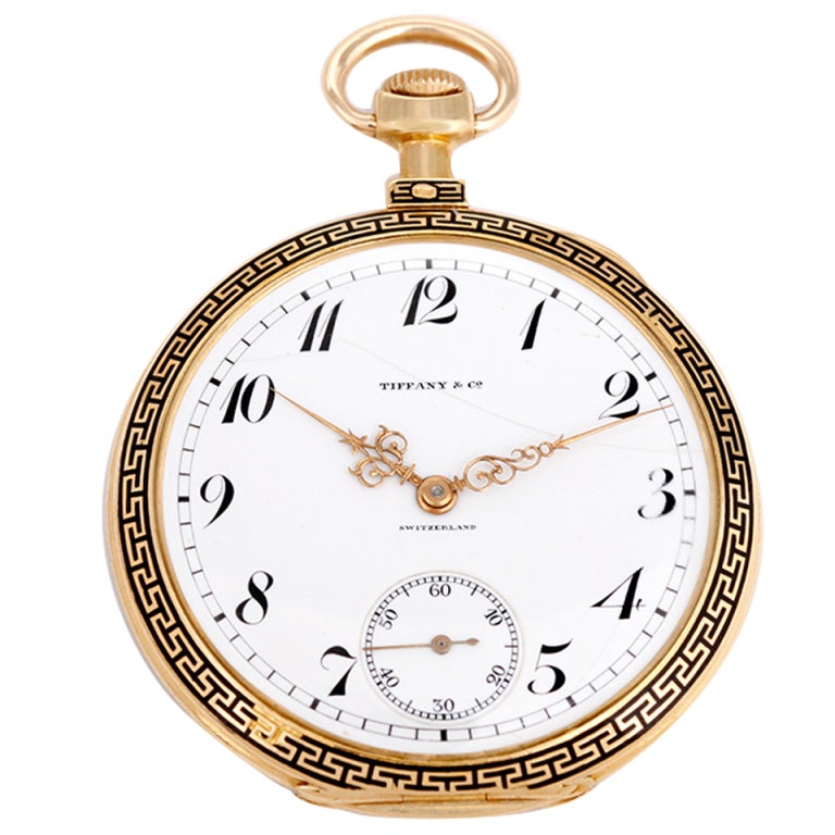 Patek Philippe Yellow Gold Pocket Watch Retailed by Tiffany & Co