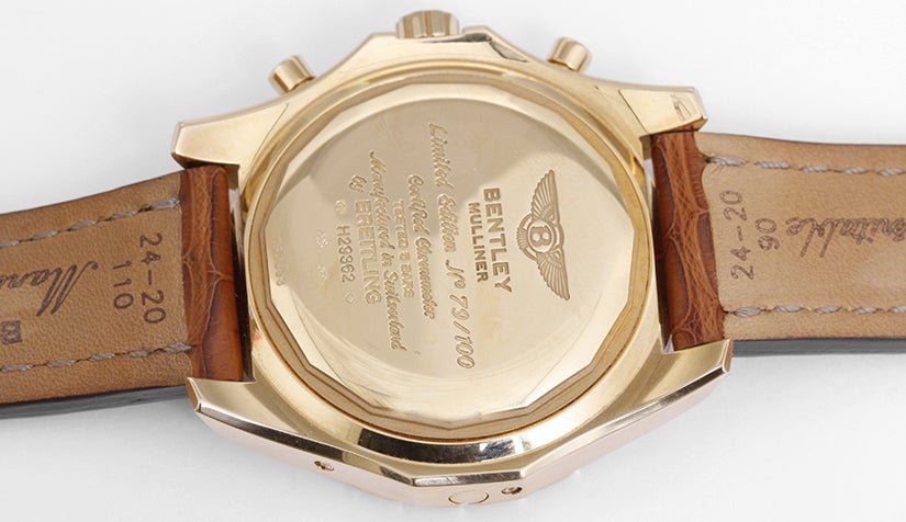 Breitling Rose Gold Bentley Limited Edition Mulliner Ewiger Kalender Armbanduhr Herren
