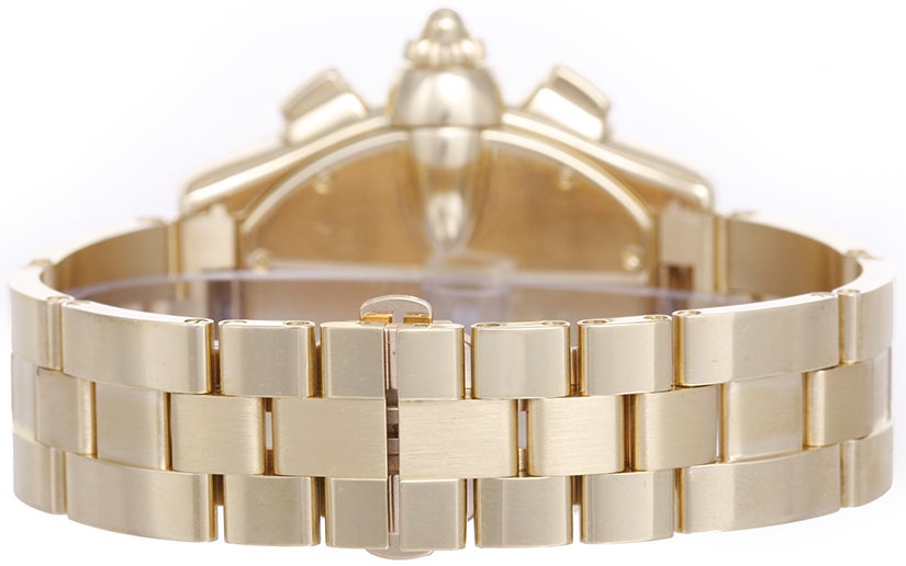 Cartier Yellow Gold Roadster Chronograph Wristwatch