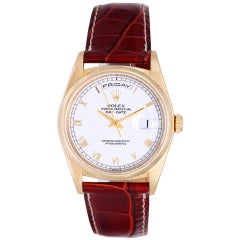 Rolex Yellow Gold Day-Date President Wristwatch Ref 18238