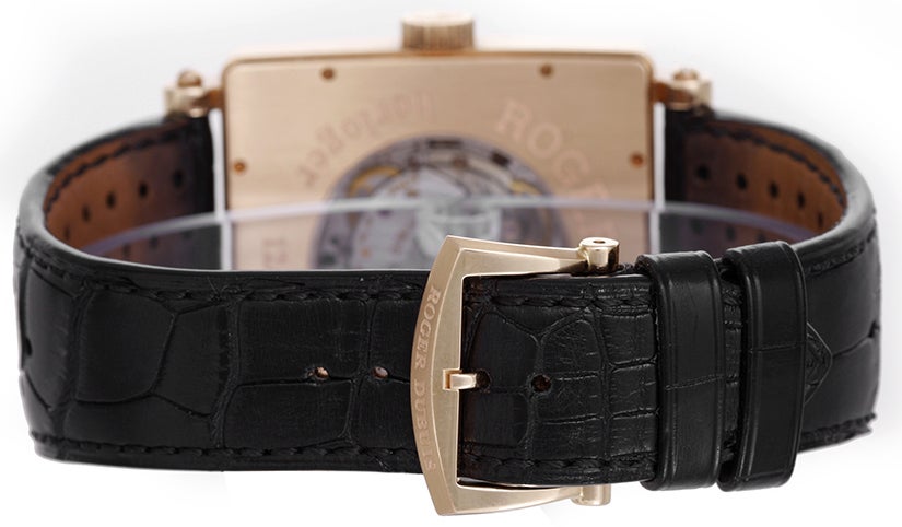 Roger Dubuis Rose Gold Golden Square Limited Edition Wristwatch at 1stDibs