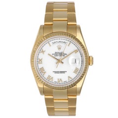 Rolex Yellow Gold Day-Date President Wristwatch Ref 118238