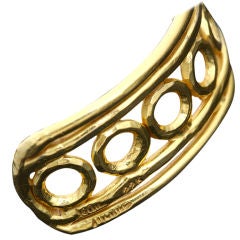 Jean Mahie Gold Cuff Bracelet 