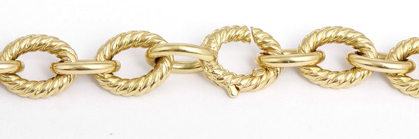 David Yurman Large Oval Link Necklace