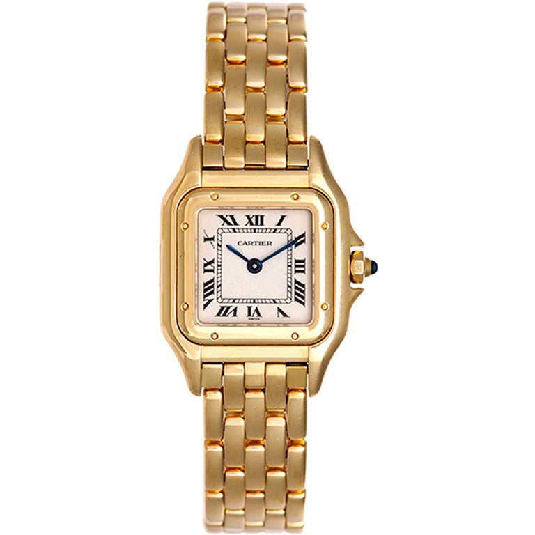 Cartier Lady's Yellow Gold Panther Wrisatwatch