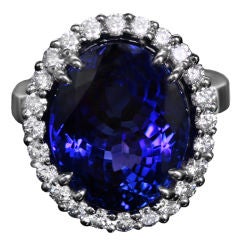 Tanzanite and Diamond Ring