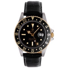Rolex Stainless Steel and Yellow Gold GMT-Master Wristwatch