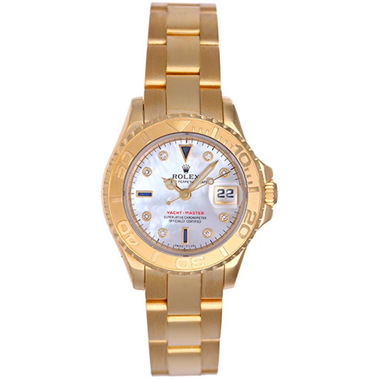 Rolex Lady's Yellow Gold Yacht-Master Wristwatch