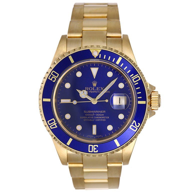 Beautiful Men
s Gold Rolex Submariner 16618