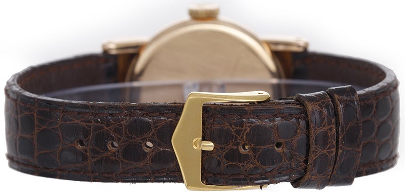 Patek Philippe Rose Gold Wristwatch with Unusual Lugs Ref 1398