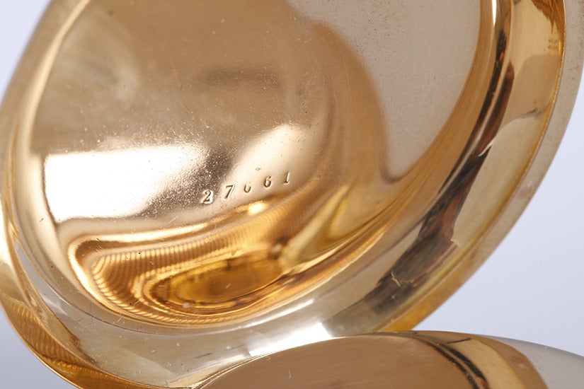 Men's Gustave Sandoz Yellow Gold Triple Calendar Minute Repeater Pocket Watch