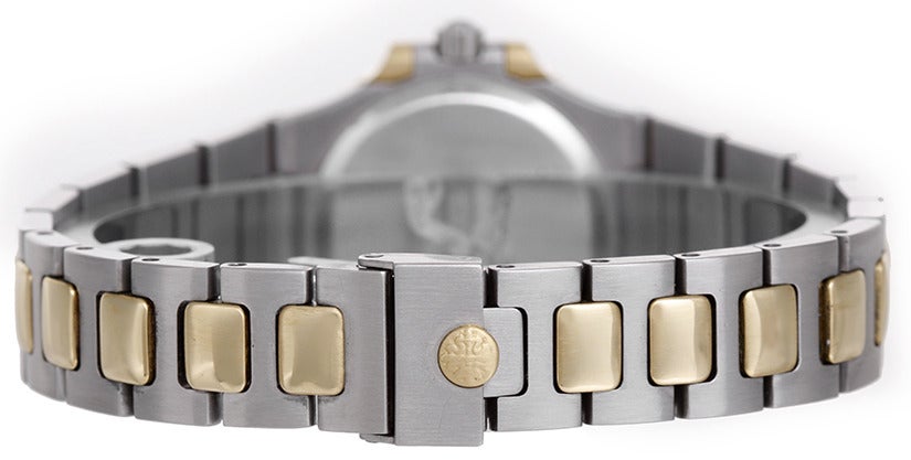 Patek Philippe Lady's Stainless Steel and Yellow Gold Nautilus Wristwatch