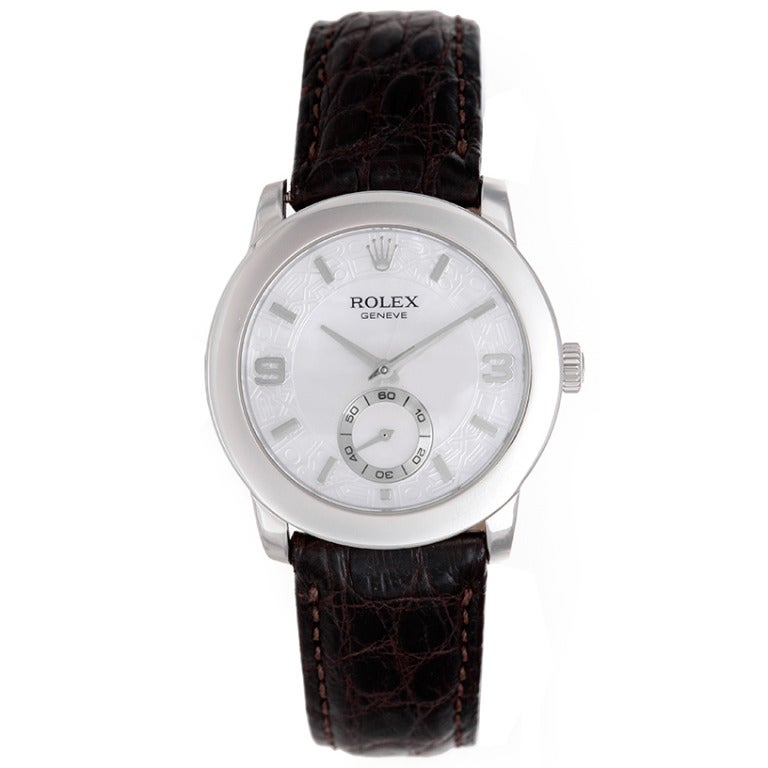 Rolex Platinum Cellini Cellinium Wristwatch