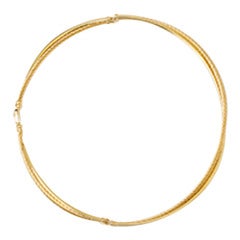Beautiful David Yurman Yellow Gold Crossover Necklace