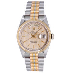 Rolex Tridor Gold President Day-Date Wristwatch