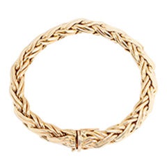Tiffany  Yellow Gold Woven Braid Bracelet