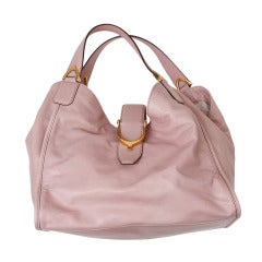 Gucci Soft Stirrup Light Pink Leather Shoulder Bag