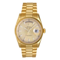 Rolex Yellow Gold Day-Date President Wristwatch Ref 118238