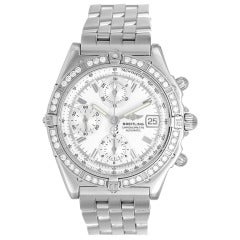 Breitling Stainless Steel and Diamond Chronomat Evolution Chronograph Watch