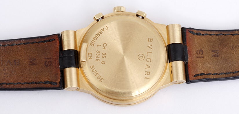 bulgari diagono chronograph gold