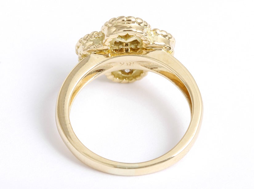 Bague vintage Alhambra Van Cleef and Arpels en diamants