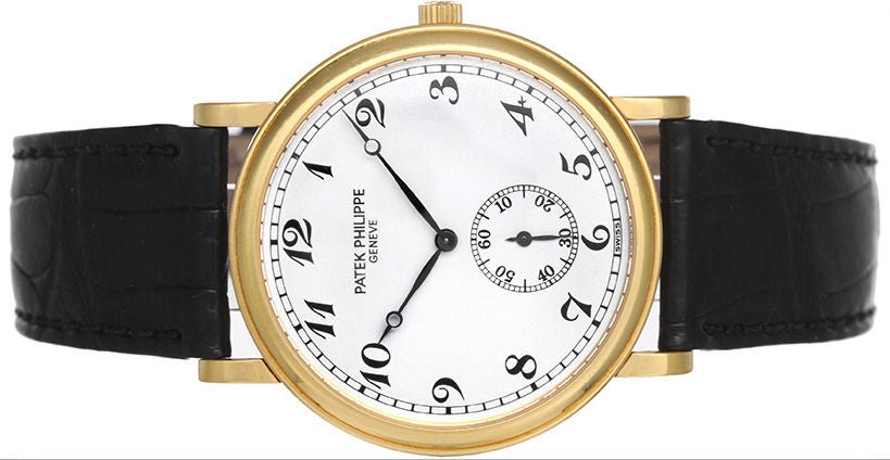 Beautiful Patek Philippe Caltrava Yellow Gold Men's Watch 5022 J
