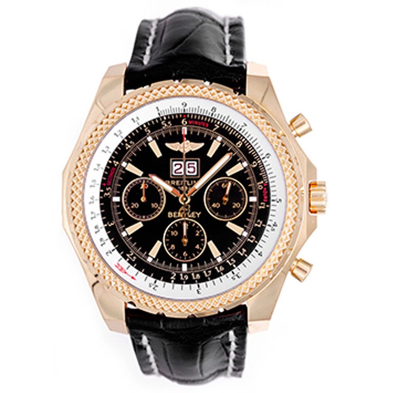 Breitling Yellow Gold Bentley 6.75 Chronograph Big Date ...