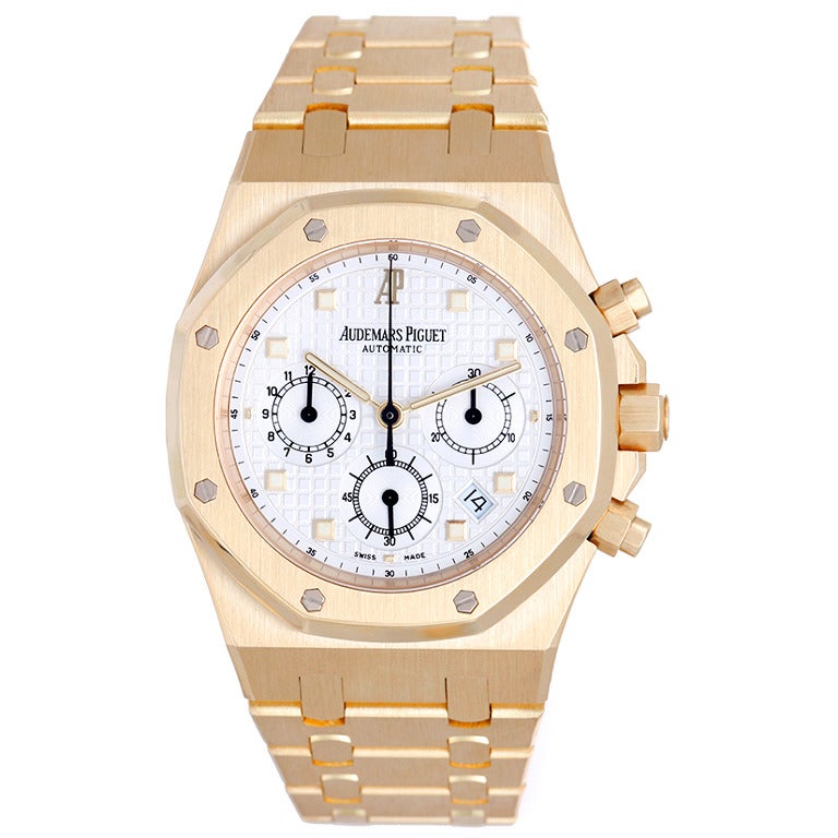 Audemars Piguet Yellow Gold Royal Oak Chronograph Wristwatch