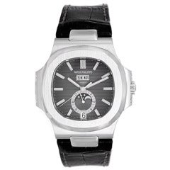 Patek Philippe Stainless Steel Nautilus Annual Calendar Wristwatch Ref 5726