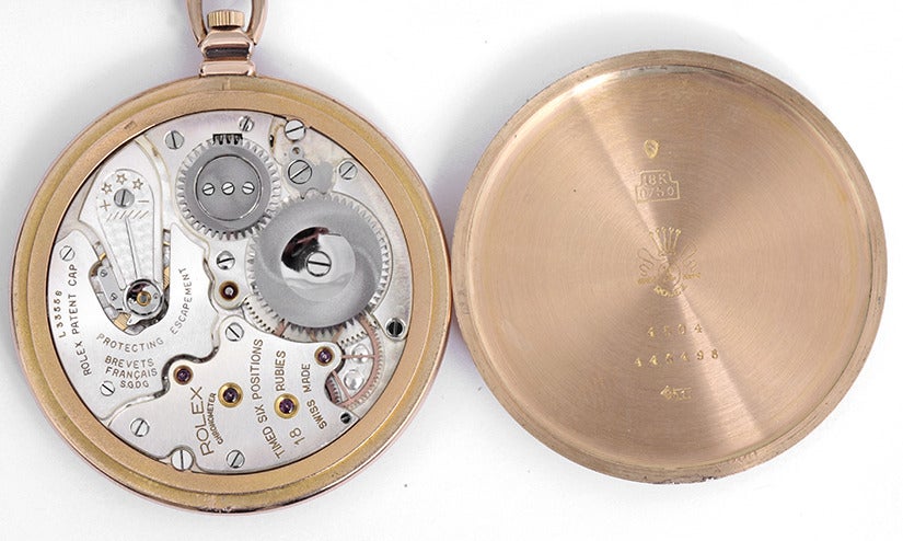 rolex gold pocket watch