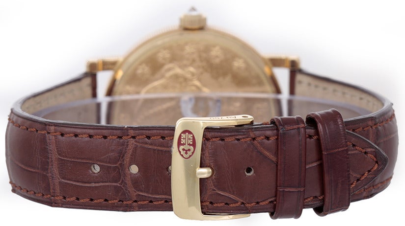 Corum Yellow Gold $20 Liberty Double Eagle Coin Wristwatch
