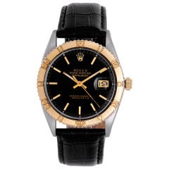 Rolex Stainless Steel and Yellow Gold Thunderbird Datejust Wristwatch Ref 1625 circa 1966