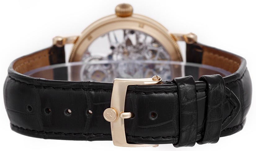 Chronoswiss Rose Gold Regulateur Tourbillon Wristwatch In Excellent Condition In Dallas, TX