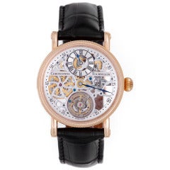 Used Chronoswiss Rose Gold Regulateur Tourbillon Wristwatch