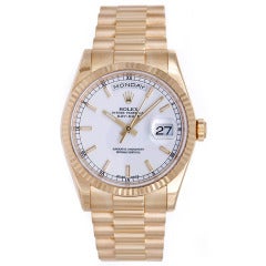 Rolex Yellow Gold President Day-Date Wristwatch Ref 118238