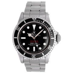 Retro Rolex Rare and Collectible Stainless Steel "Double Red" Sea-Dweller Wristwatch Ref 1665
