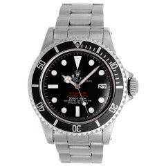 Rolex Rare and Collectible Stainless Steel "Double Red" Sea-Dweller Wristwatch Ref 1665