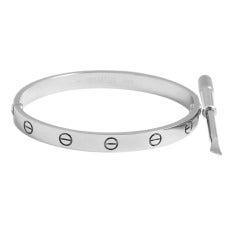 Cartier Love Bracelet White Gold with Box and Screwdriver