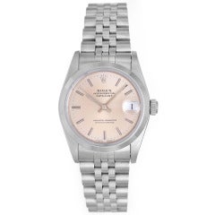 Vintage Rolex Stainless Steel Datejust Midsize Wristwatch Ref 68240
