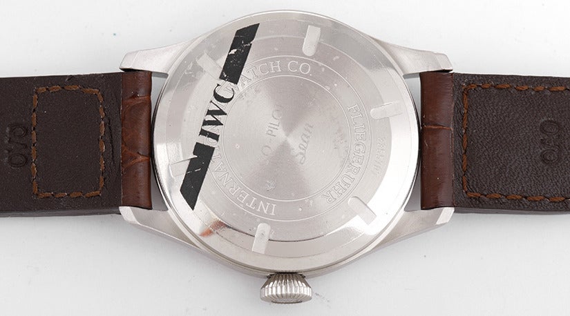 Ref. IW325502. Automatic movement. Stainless steel case, 39mm diameter. Silvered dial with luminous Arabic numerals, date at 3 o'clock. IWC strap and stainless steel buckle. Unused with original instruction book. 

This is from the limited edition