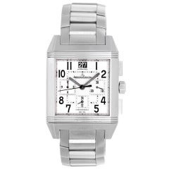 Jaeger-LeCoultre Stainless Steel Reverso Squadra GMT Chronograph Wristwatch